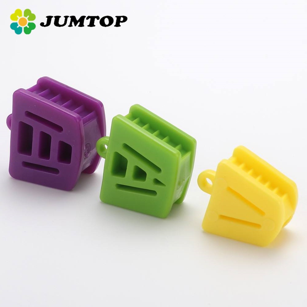 JUMTOP Dental Mouth Opener Occlusal Pad Teeth Prop Bite Rubber Retractor Orthodontic Supplies Dentistry Tools