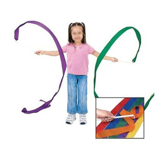 Rhythmic Gymnastics Ribbons Color Girls Equipment Colorful Mat Child