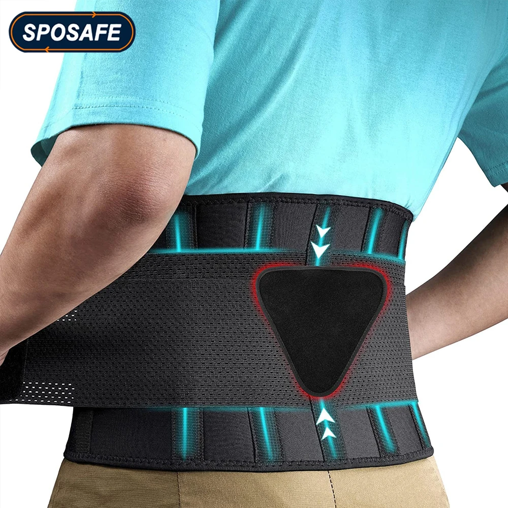 Adjustable Waist Back Support Lightweight & Breathable Mesh with Lumbar Pad for Lower Back Pain, Herniated Disc, Sciatica