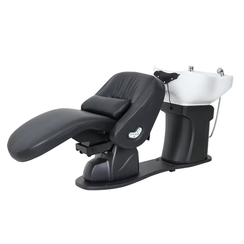 Electric Salon Massage Shampoo Chair Japanese Head Spa Bed Hair Washing Adjustable with Motors for Barber Shop Salon