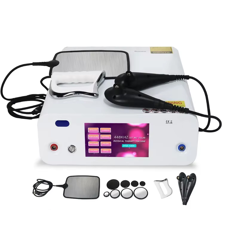 Portable 448KHz Tecar Therapy Machine CET RET JMD 3 in 1 Physiotherapy Device Pain Relief Body Rehabilitation Equipment Home Use