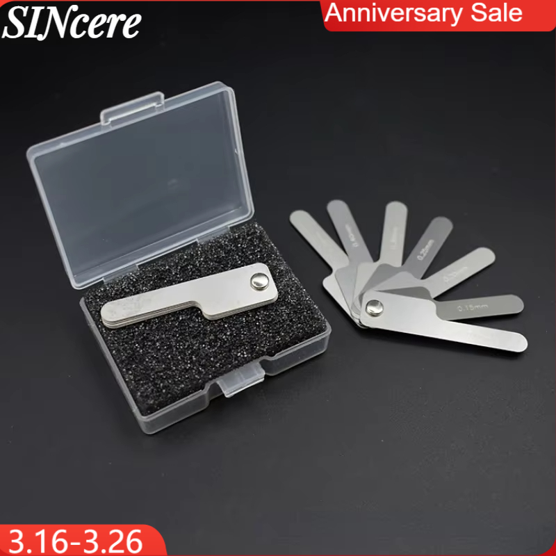 NEW Dental Interproximal Reduction Gauge Ruler Tooth Gap Measure Reciprocating IPR System Stainless Steel Orthodontic Lab Tool