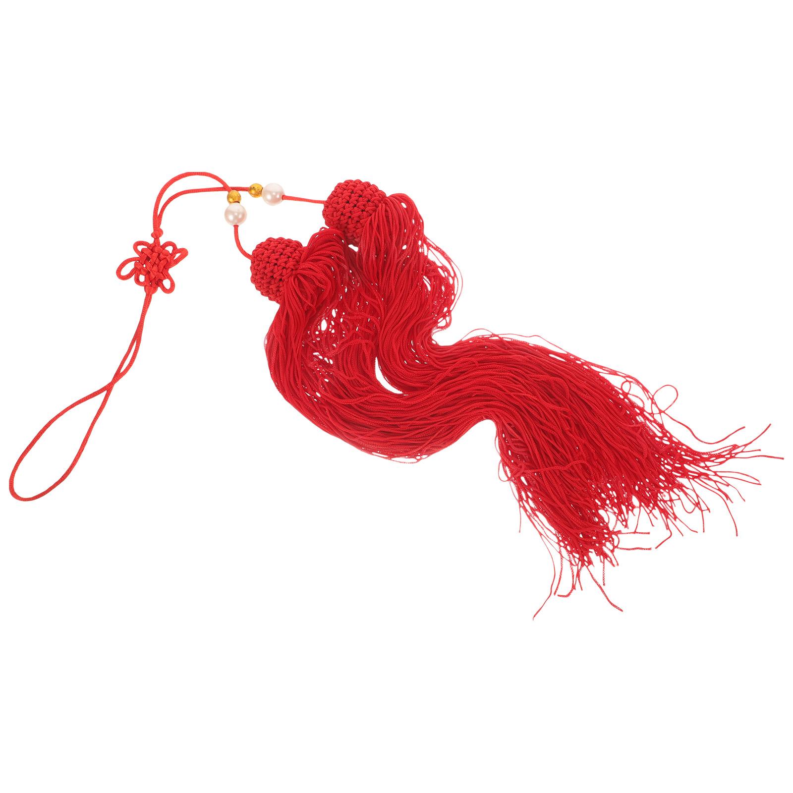 Decorate Tai Chi Sword Spike Fitness Decoration Beads for Jewelry Making Cloth Tassel Pendants