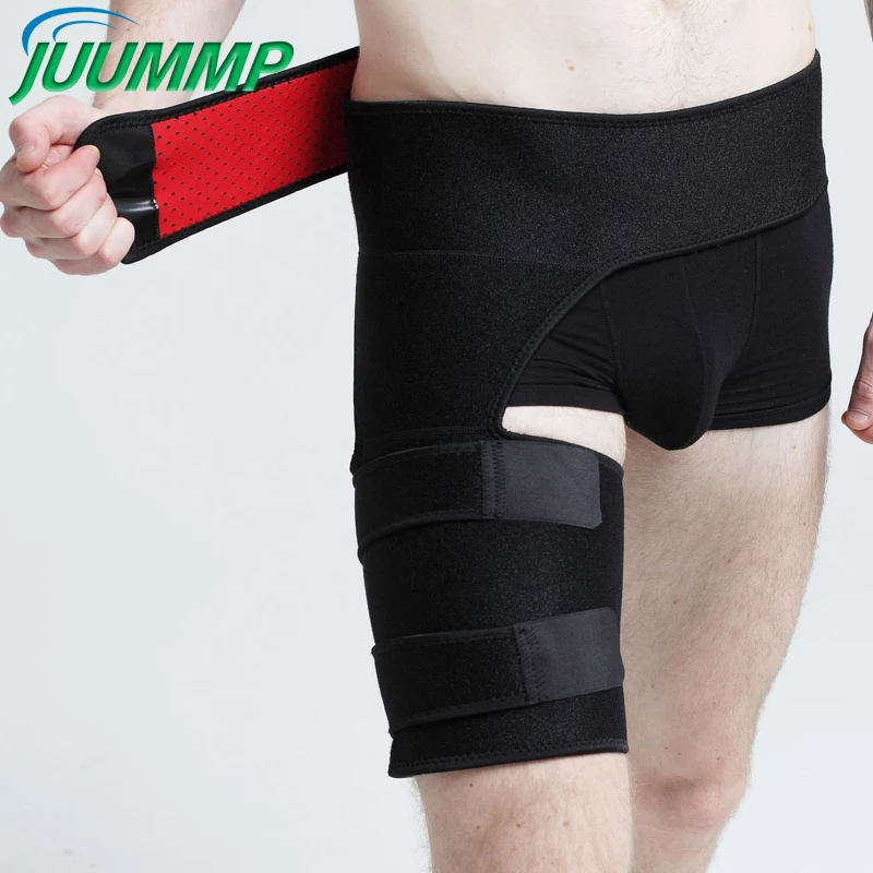 JUUMMP Groin Support, Sciatica Pain Relief | Groin Compression Wrap for Hip Flexor Brace, Adjustable Sciatic Pain Relief Brace