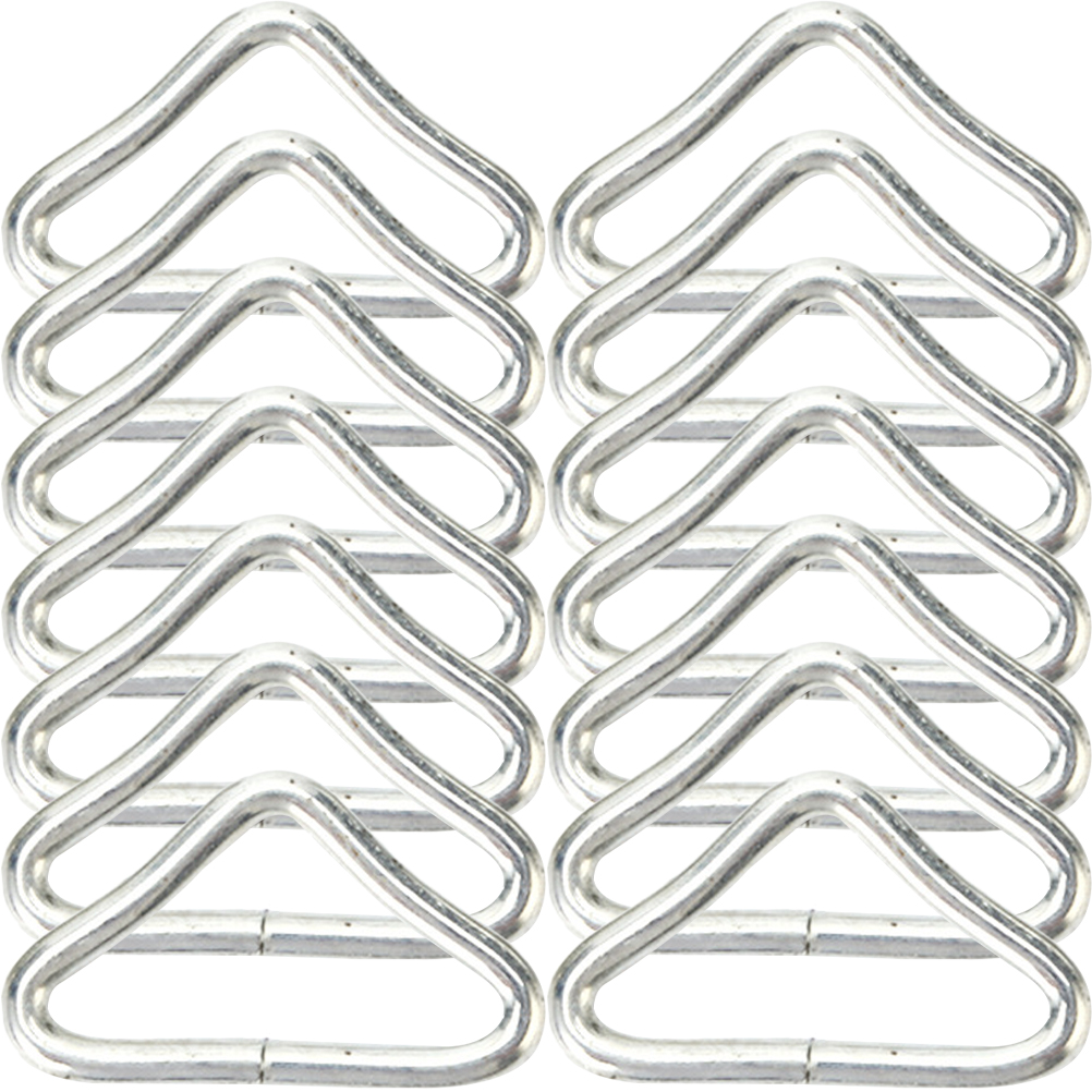 30 Pcs Triangle Buckle Spring Hooks Crack Resistant V Shape Ring Trampoline Mesh Replacement Professional Parts Durable Metal