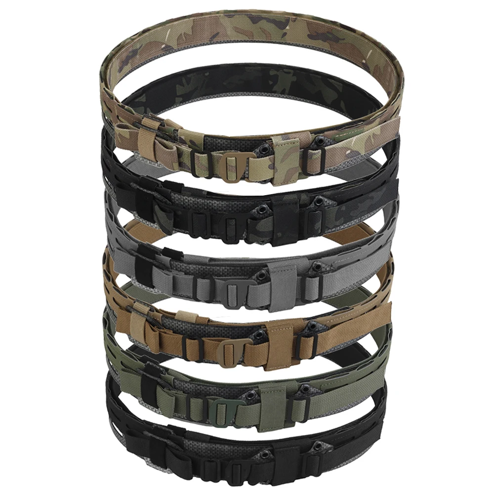 Tactical Molle Belt 2 In 1 Lightweight Hunting Training Battle Belt Quick Release Buckle Airsoft Shooting Men‘s Belt Equipment