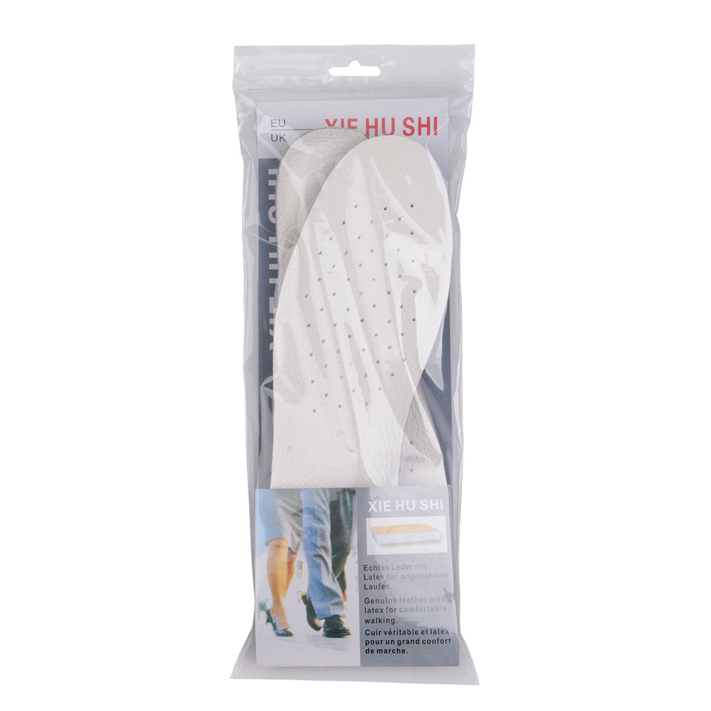 Insole Latex Insoles Elastic Breathable High Elasticity Emulsion Absorb Sweat Beige