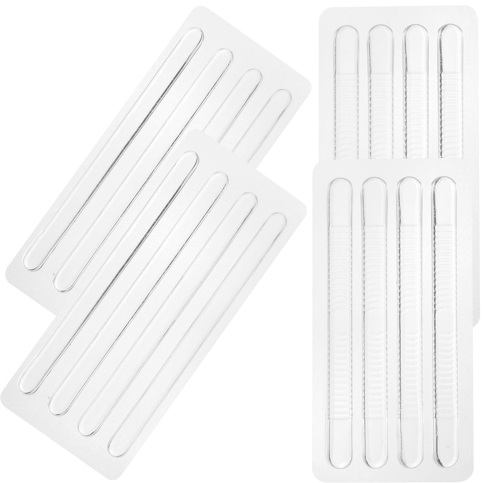 16 Pcs Gel Heel Cushions Antiwear Foot Stickers Plantar Fasciitis Reusable Silicone Insoles Transparent Women Sandals Foot Care