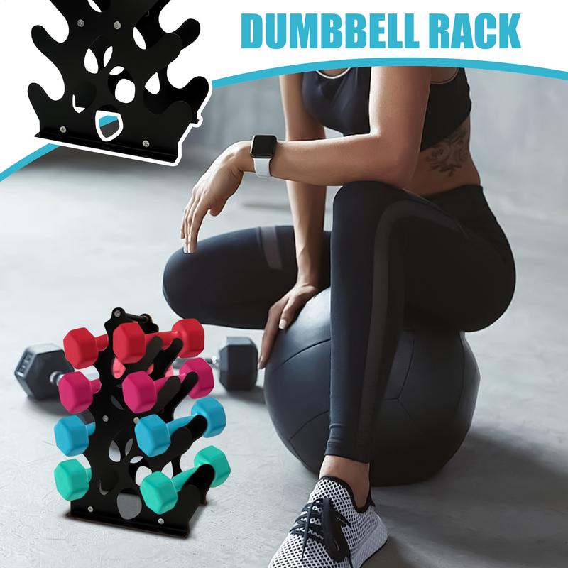 Dumbbell Rack Stand A-Frame Design Dumbbell Display Rack With Handle Compact Space-Saving Barbell Display Stand For Gym Home