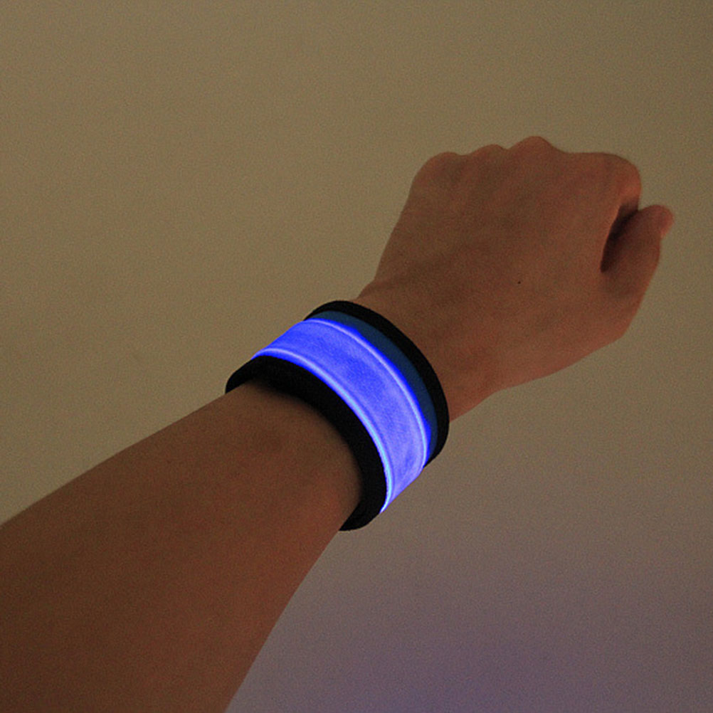 7pcs Glow Bracelet Wristbands Luminous Adjustable for Party Concerts Night Running Safety Camping Fluorescent
