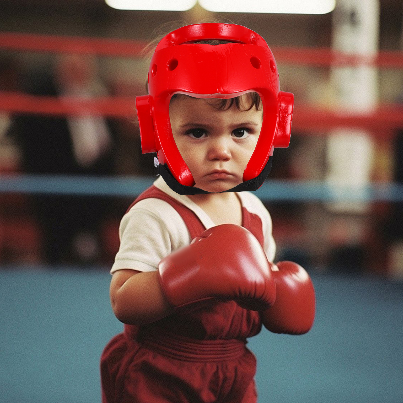 EVA Martial Arts for Kids Lightweight Shock Absorbant Taekwondo Sparring Headgear Kickboxing Protection Gear