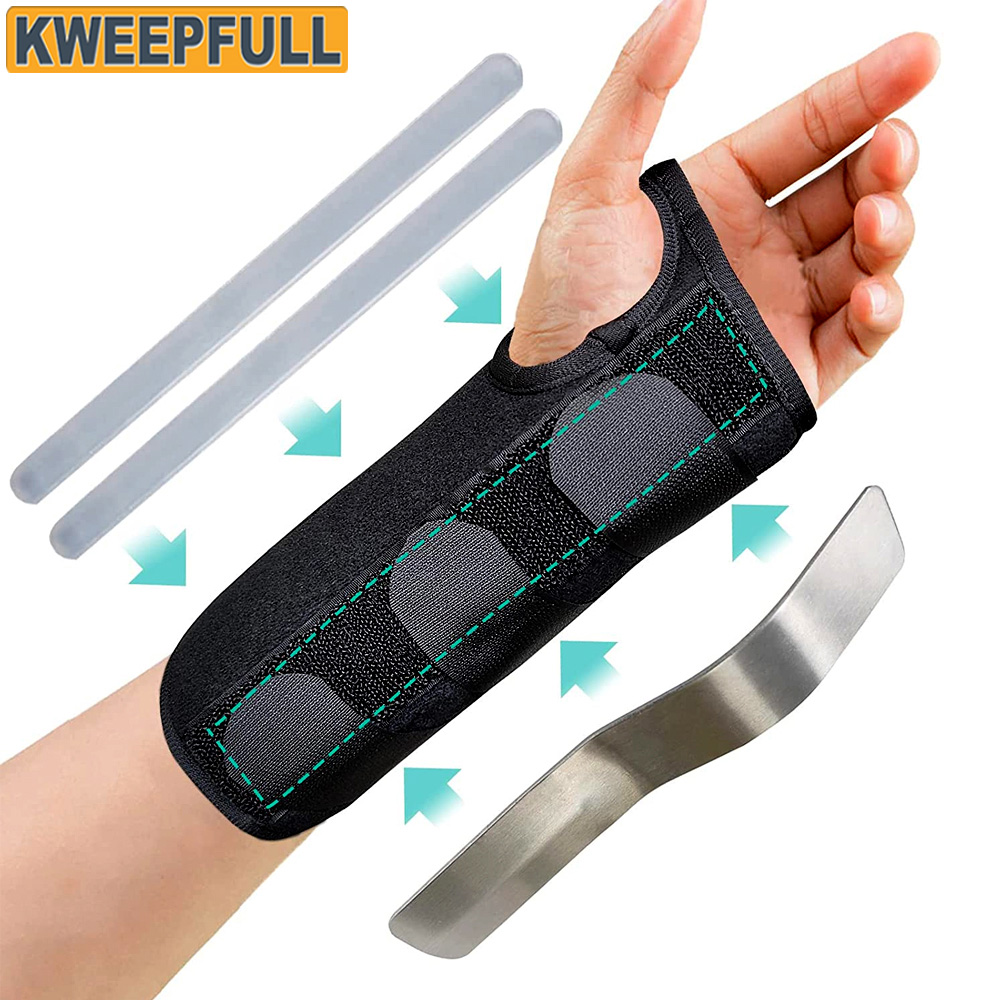Wrist Brace for Carpal Tunnel,Adjustable Night Wrist Support Brace with Splints Right Hand,Hand Support for Arthritis,Tendonitis