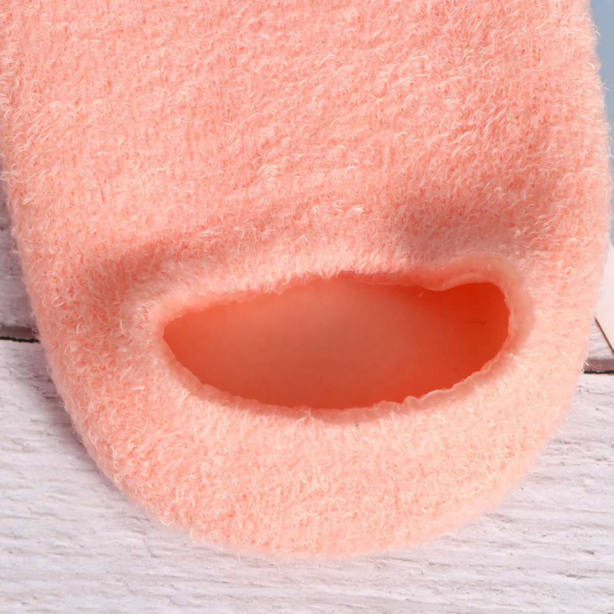 1 Pair Gel Moisturizing Heel Socks Anti-cracking Ankle Socks Portable Heel Protector Foot Care Socks (Orange)