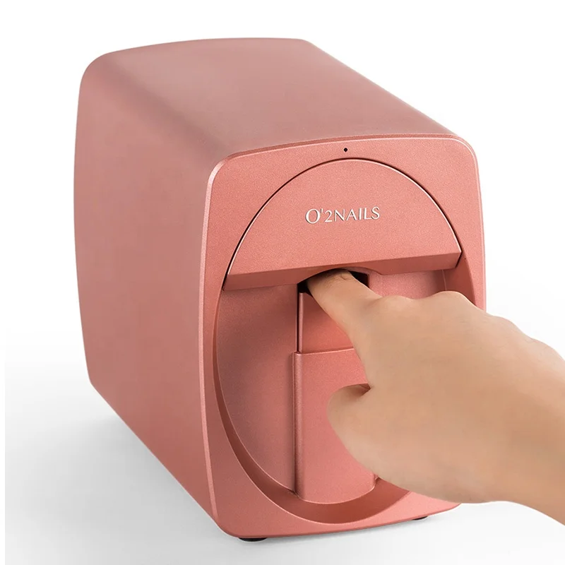 Mobile Nail 3D Printer HD Patterns Automatic Nail Printing Machine Fast and Convenient  Portable Wireless Connection Control