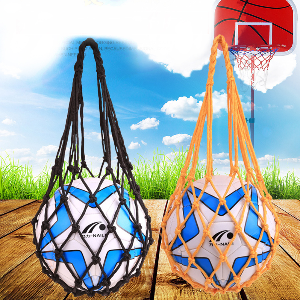 2 Pcs Basketball Bag Football Mesh Volleyball Holder Storage Individual Universal