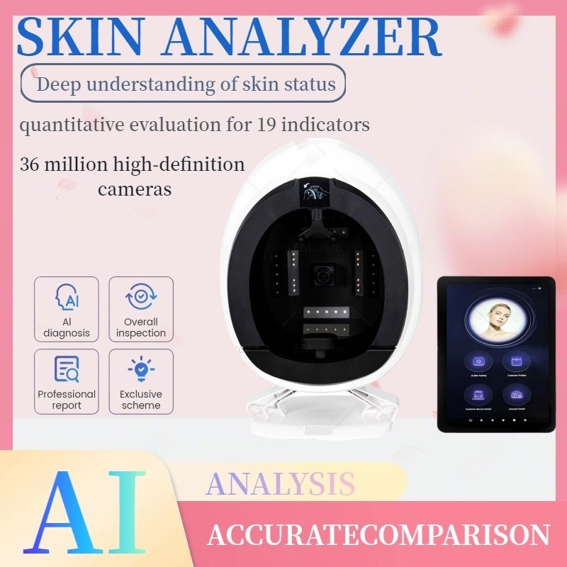 AISIA Q1 3D AI Facial Skin Analyzer Detection Skin Problem Diagnosis 8 Spectrum Professional Analysis Beauty Salon Equipment