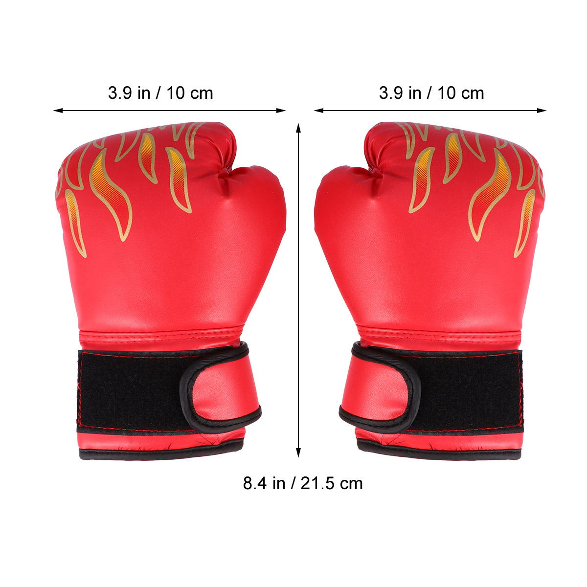 Boxing Gloves for Training Game PU Children Protective Kids Flame Pattern Cartoon Kickboxing Martial Arts Sparring Gloves
