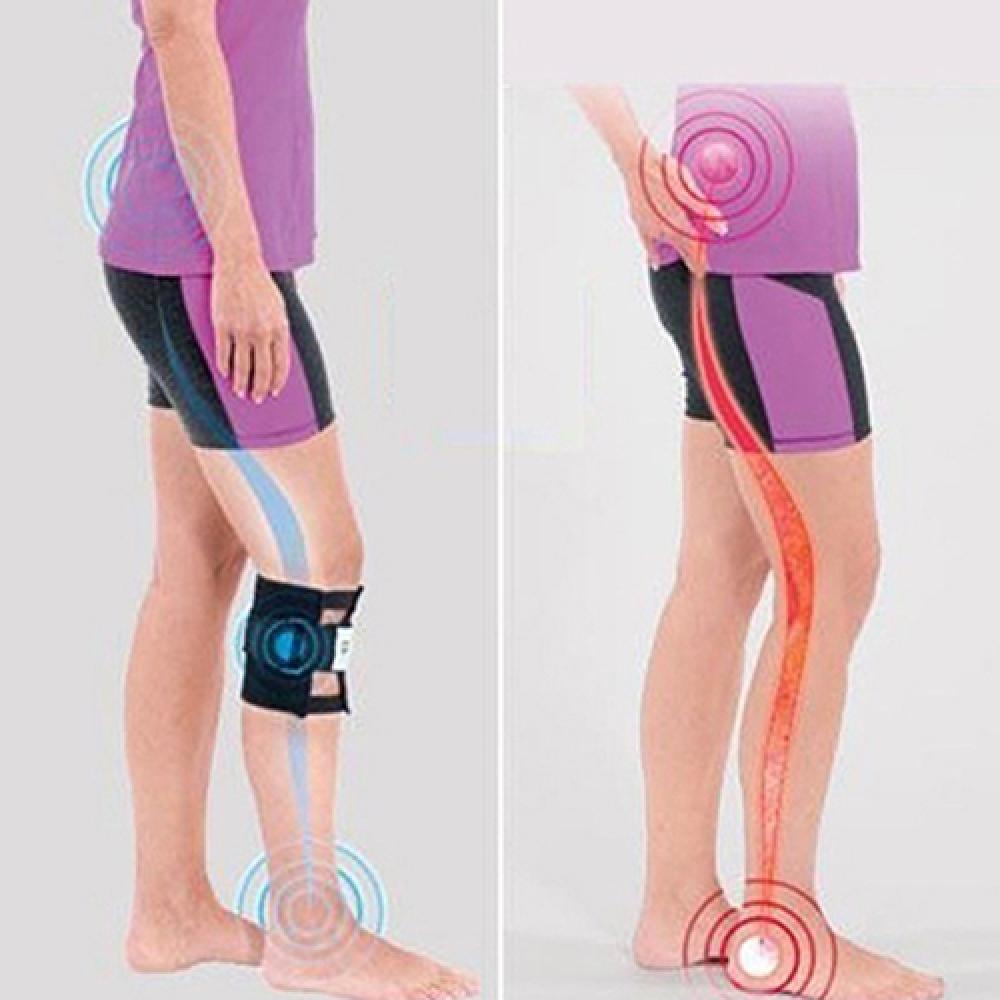 1pc Back Pain Knee Brace Knee Acupressure Sciatic Nerve Pad Magnetic Therapy Stone Relieve Tension Sciatic Nerve Knee Pad