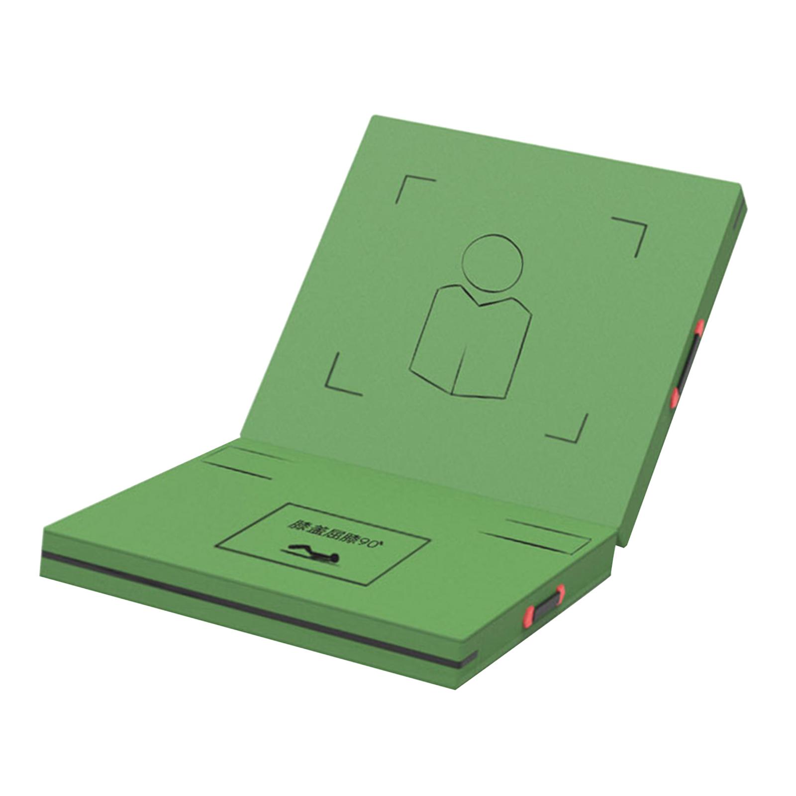 Folding Exercise Mat with Portable Handles Multifunctional Gymnastics Mat for Floor Exercises Aerobics Sit Ups Yoga Stretches