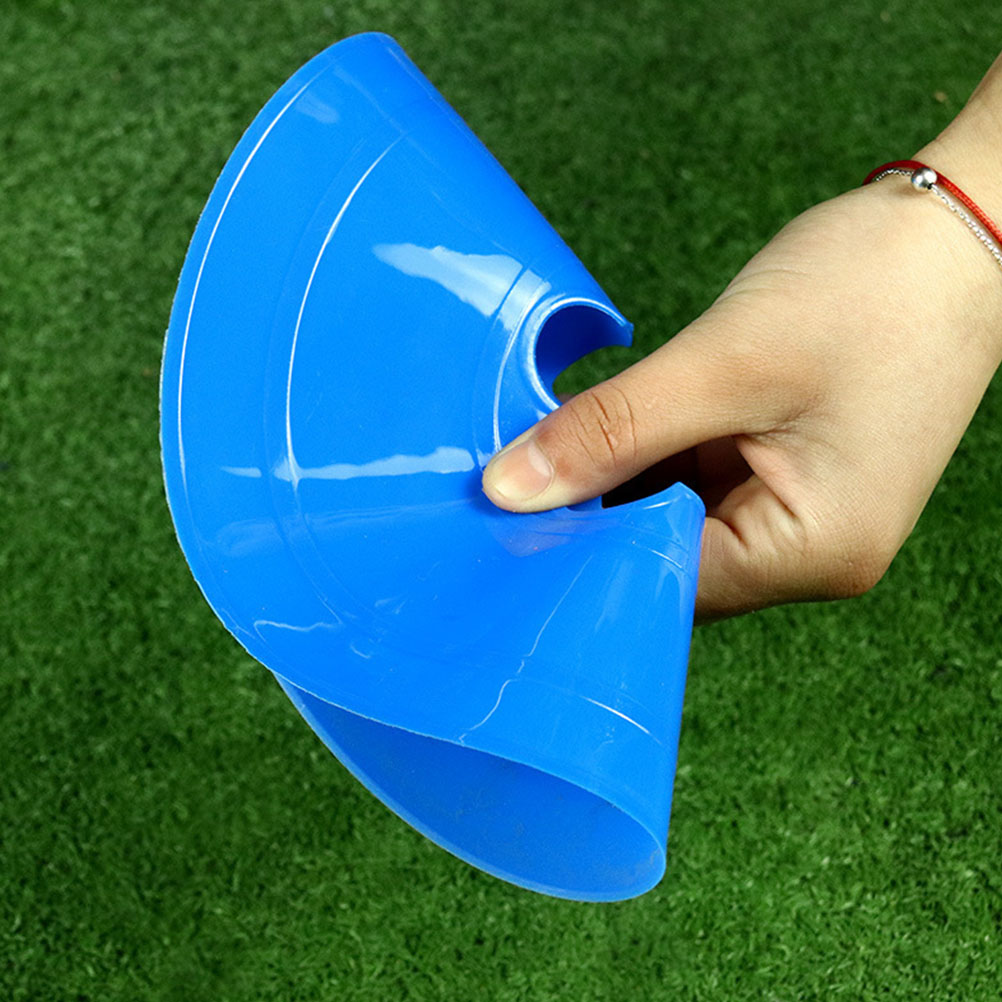 Environment-Friendly Soccer Markers Bright Colorful PE Training Dishes Sports Equipment for Roller Skating and Football