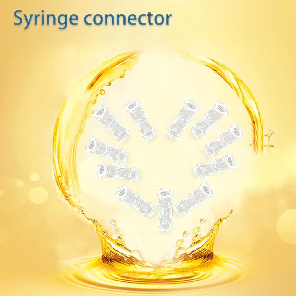 Disposable Transparent Luer Syringe Connector Double Female Thread Coupler Drug Guiding Device Sterile Adapter
