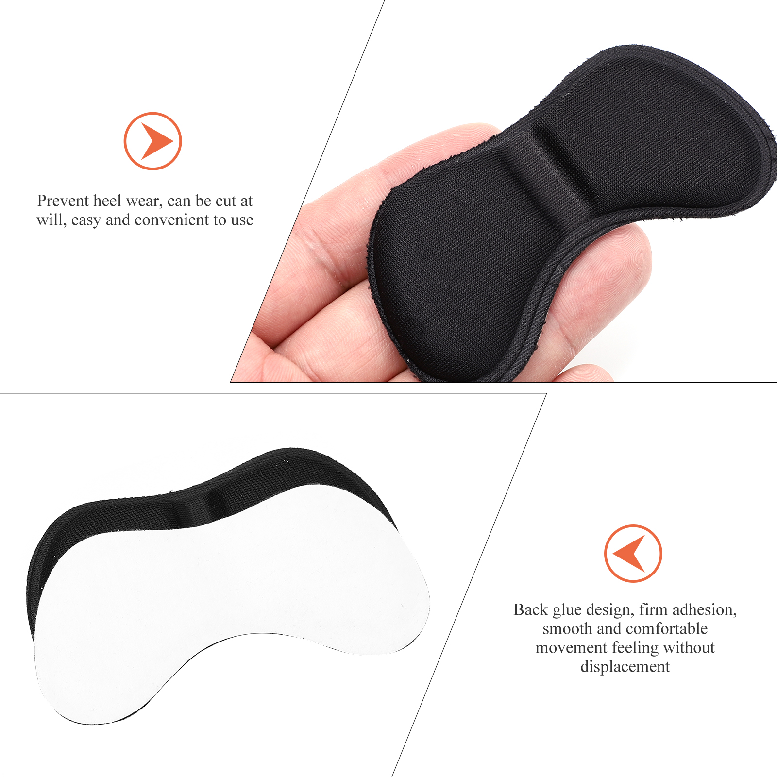 3 Pairs Anti Wear Heel Stickers for Women's Pumps High Cushions Shoe Pads Insole Protectors Foot Care Tools Strong Adhesive