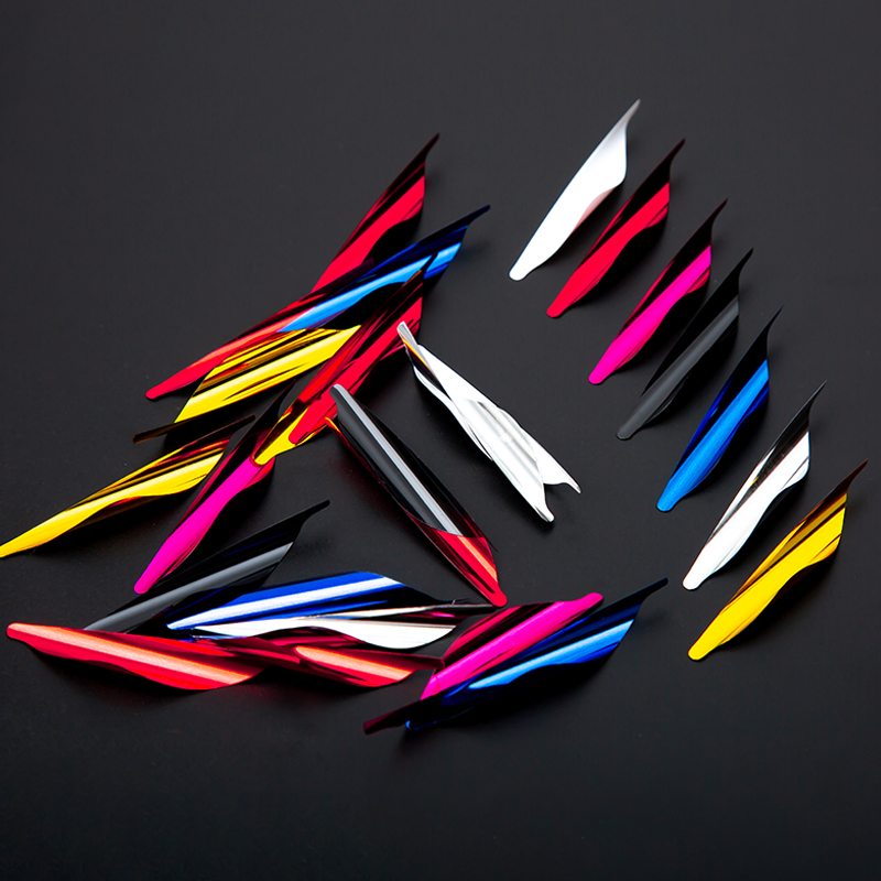 Archery 1.8 Inch Spin Arrow Vanes Spiral Feather for 4.2 6.2mm Shaft Compound Recurve Bow Hunting 50/100PCS