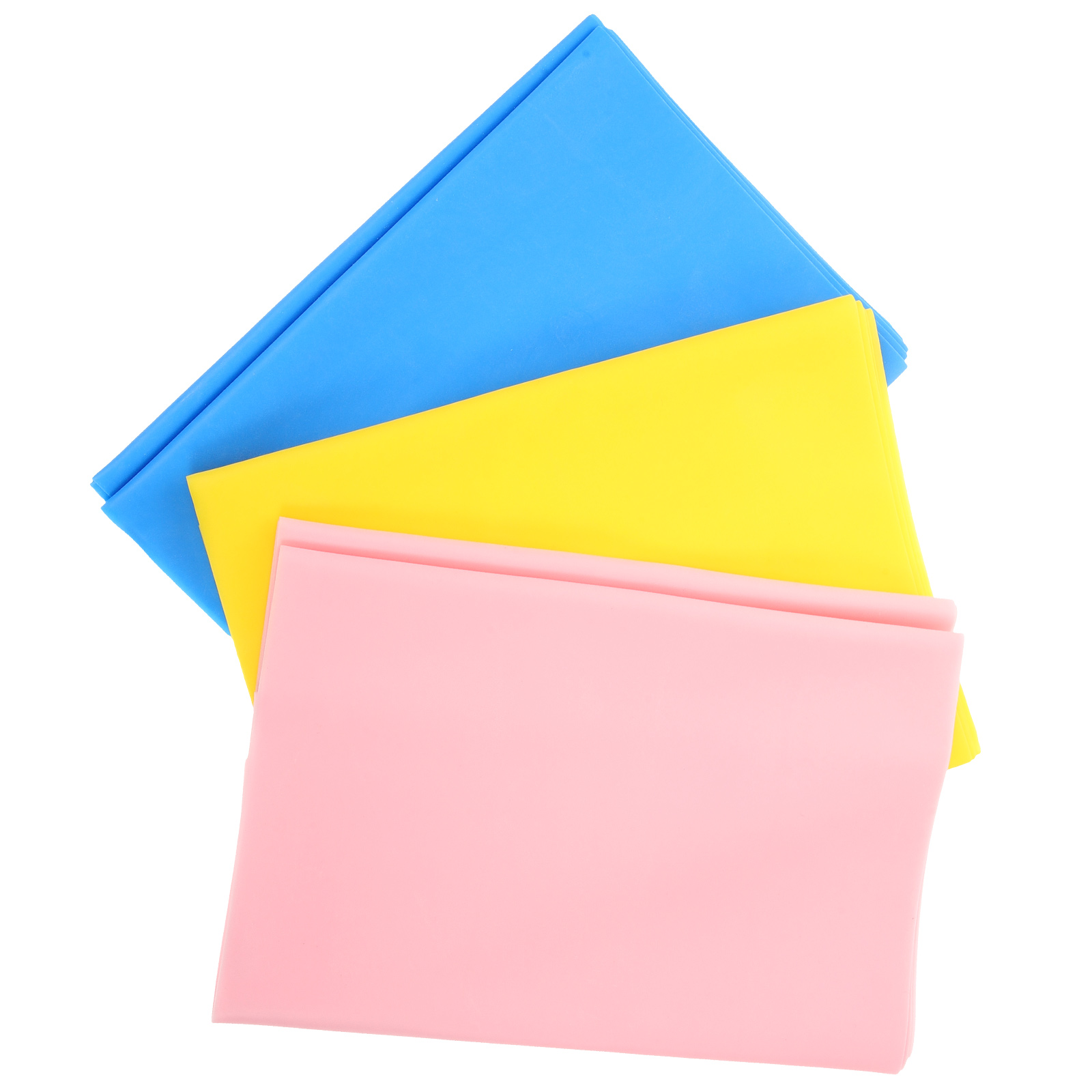 3 Pcs Stretching Strap Yoga Tension Belt Resistance Physical Exercise Tpe Elastic Fitness Yellow Portable Long