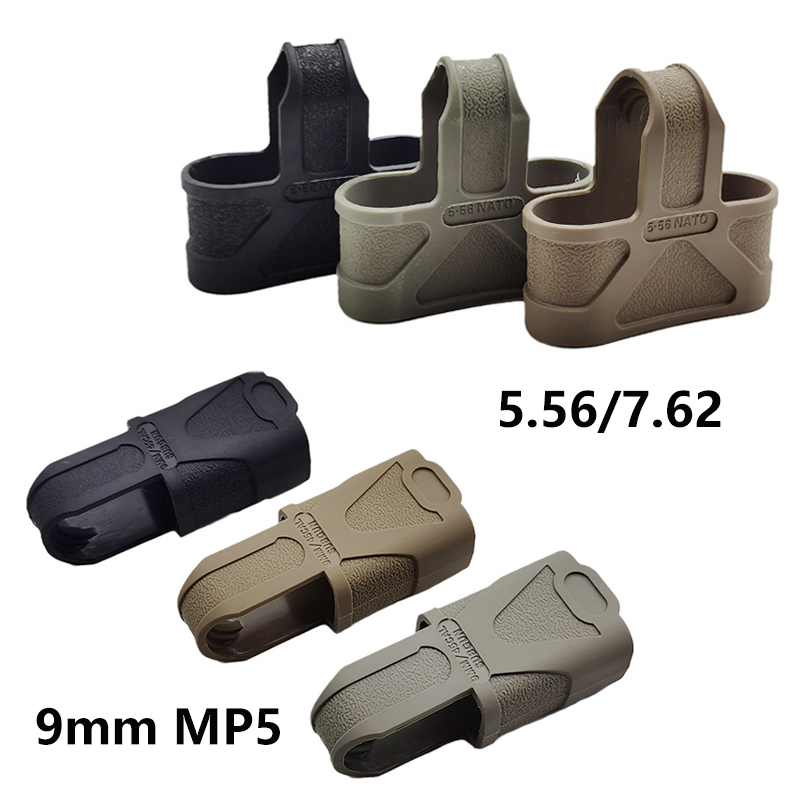 5pcs/lot Tactical 9mm 5.56 7.62 Rubber Cage Loops Fast Mag Pull For M4 M16 AK MP5 Magazine Assist Shooting Hunting CS Wargame