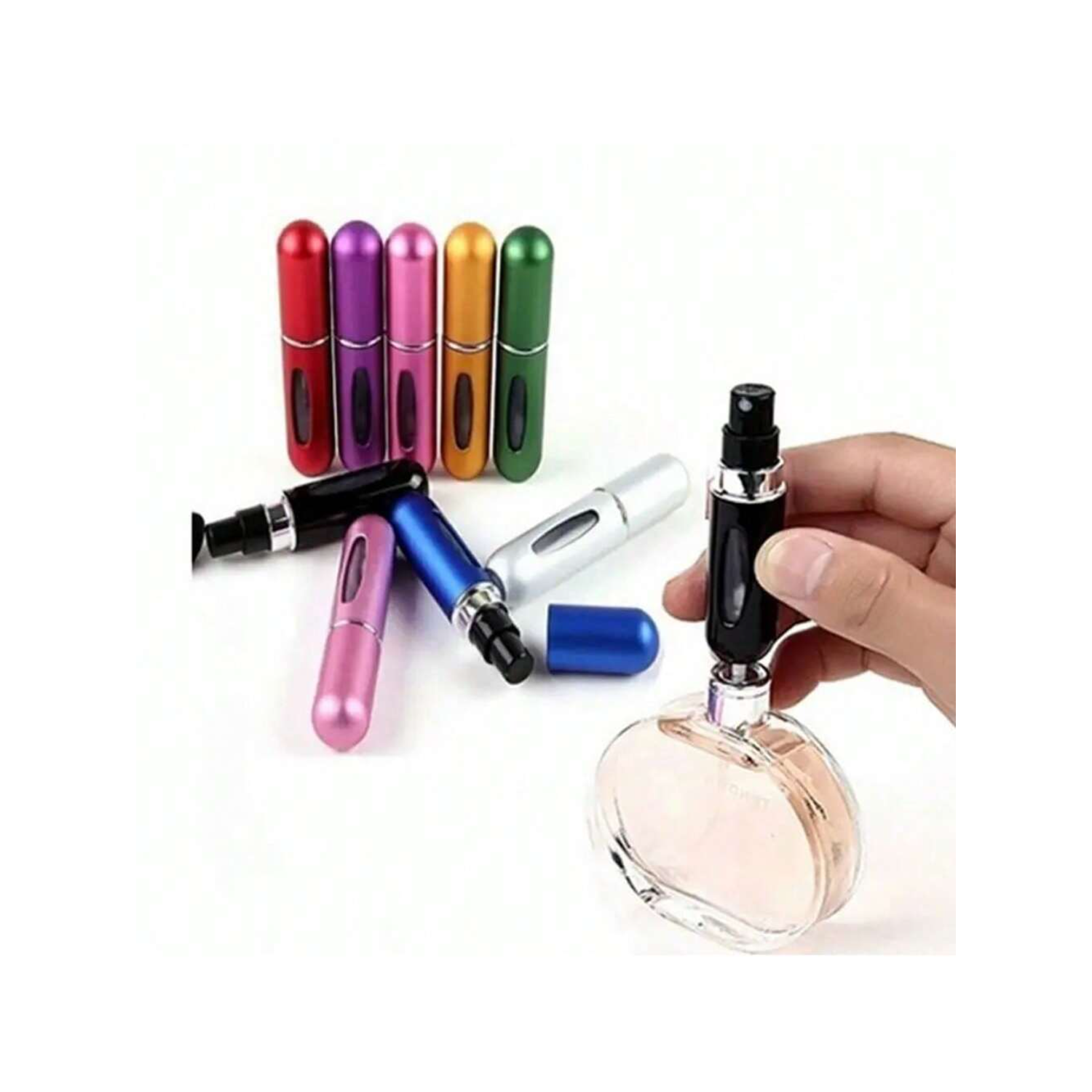 A 5ml Portable Base-Filling Perfume Spray Bottle Can Be Recirculated For Perfuming