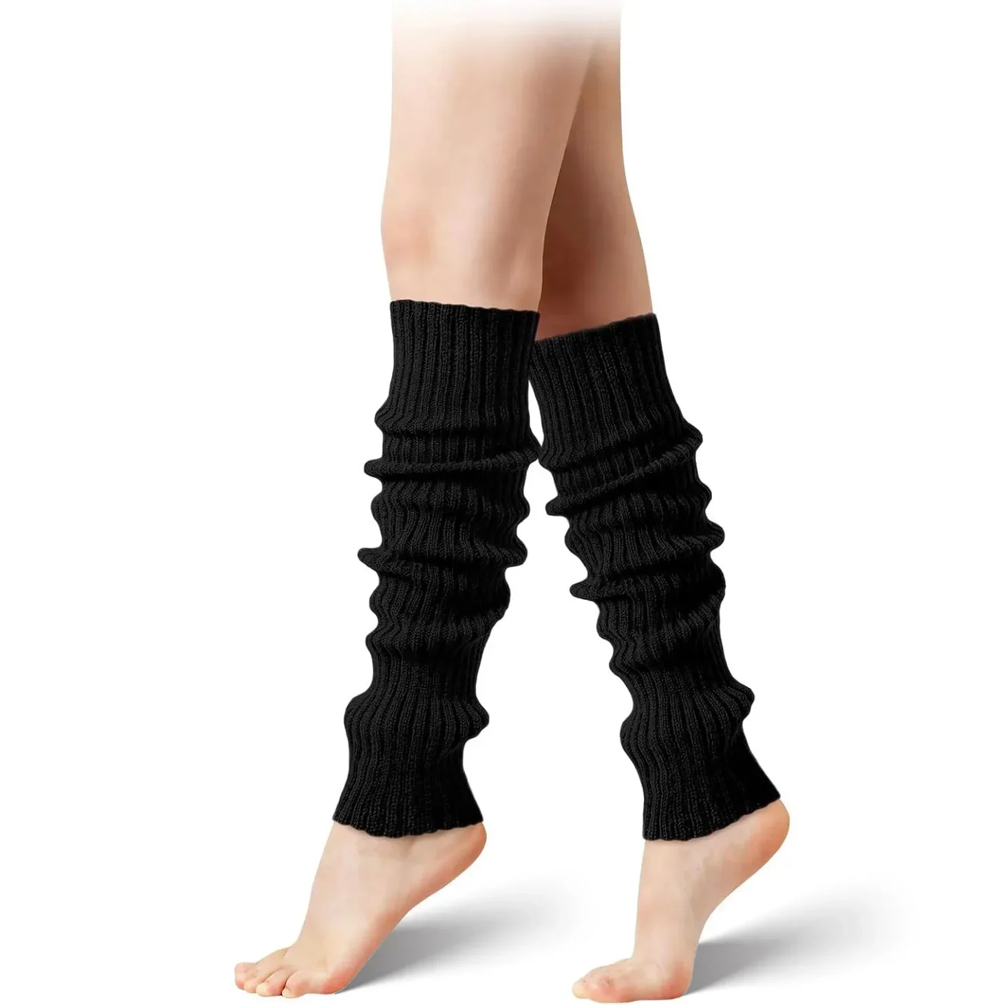 1 Pair Women Leg Warmers  Girl Female Leg Cover For Gym Fitness y2k Wool Latin Dance Ballet Yoga Loose Socks Long Stocking