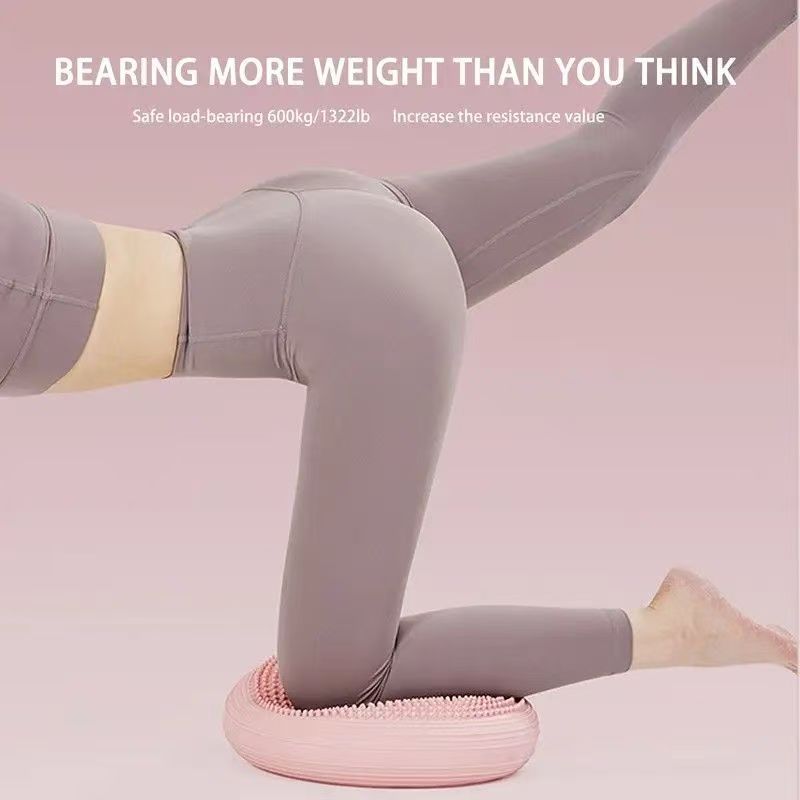 PVC Yoga Balance Mat Inflatable Massage Cushion Thickened Explosion-proof Balance Ball Exercise Balance Trainer