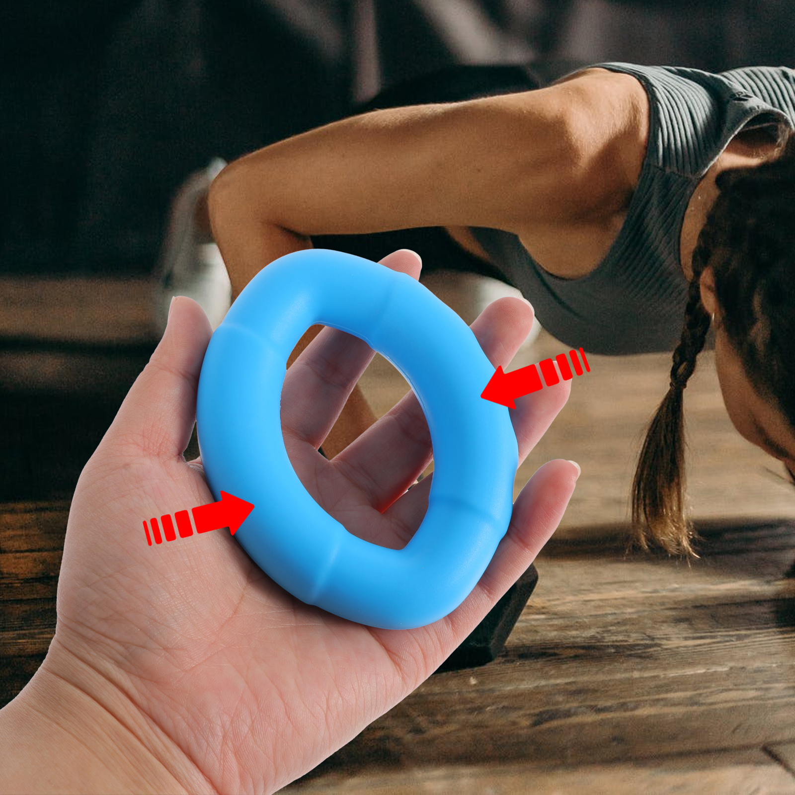 3 Pcs Grip Trainer Resistance Hand Strengthener Ring Holding Grippers for Strengthening Silica Gel Workout