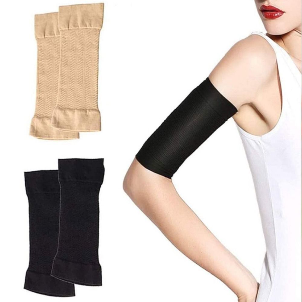 1 Pair Comfortable Compress Elbow Support Arm Bandage Absorb Sweat Yoga Arm Sleeve Cotton Elastic Elbow Protective Pad Gym Sport