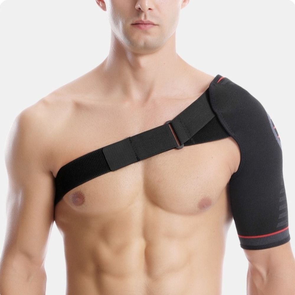 Guard Adjustable Shoulder Brace Knitted Protection Shoulder Support Strap Belt Breathable Compression Sleeve Wrap Sprain