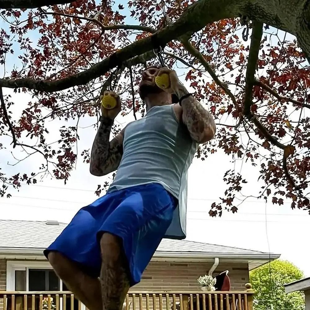 Ball-shaped Grip Strength Trainer Pull-up Assistance Wooden Forearm Trainer Stable Workout Finger Strengthener Gym