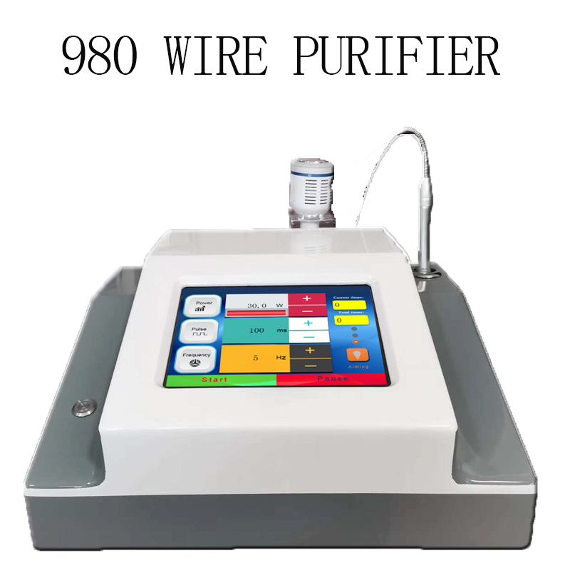 980NM Removes Red Blood Streaks, Plateau Red, and Includes a 30 Watt Power Ice Hammer for Use in Beauty Salons