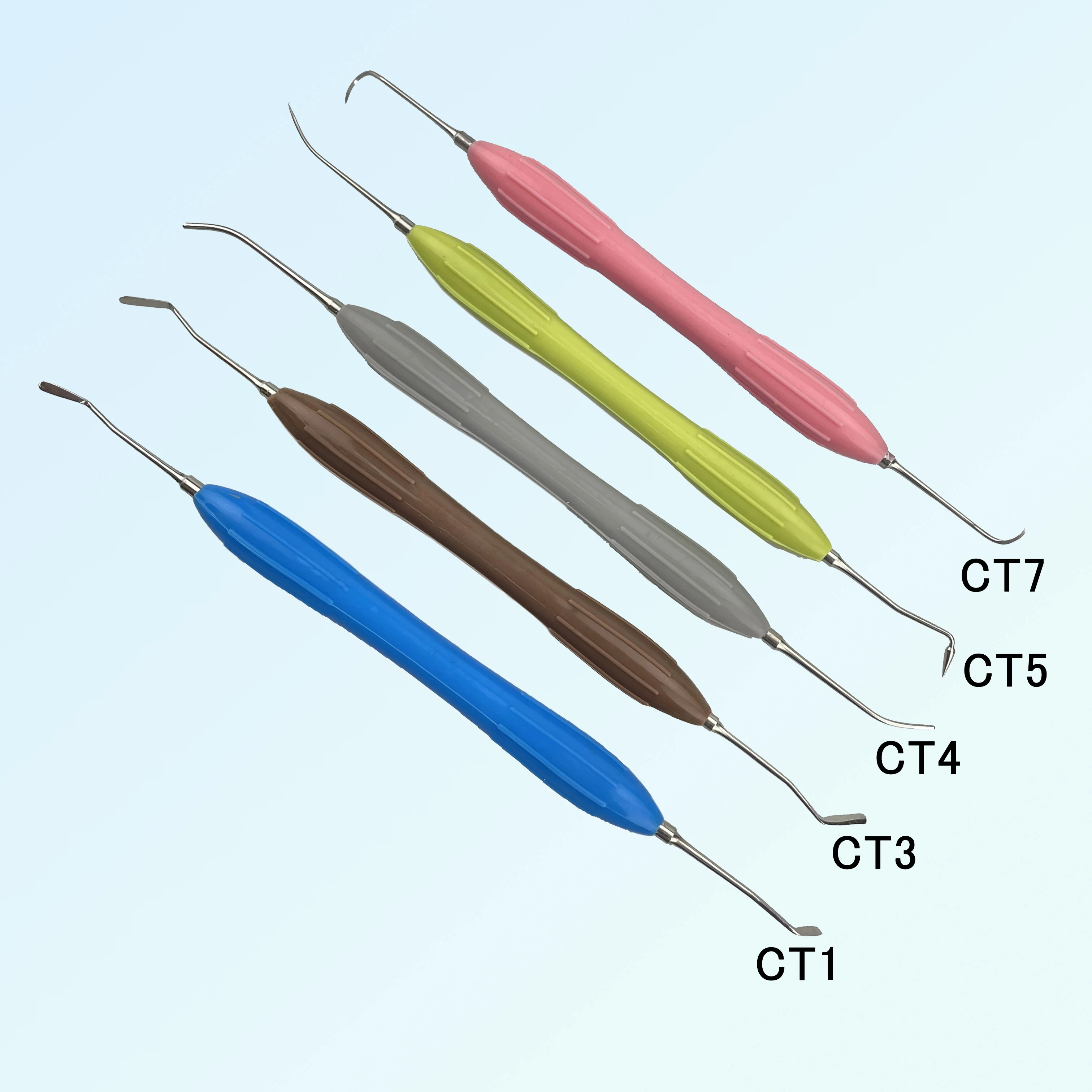 Dental Resin Spatula Metal High Wear Resistant Composite Filling Instrument for Silicone Resins Dentist Tools