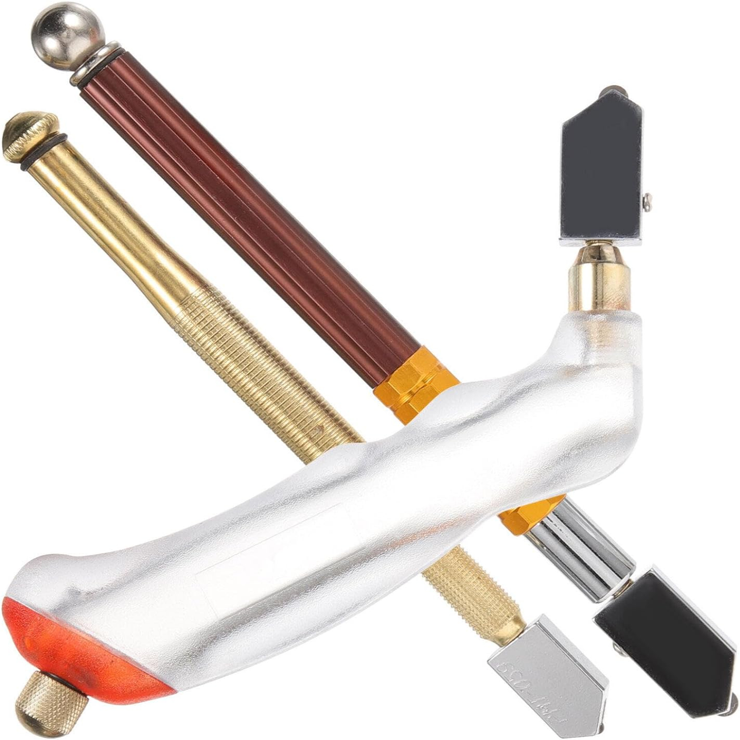 Precise Glass Cutter Set - High-Quality Stained Glass Supplies with 3pcs Precision Hand Tools for Accurate Cutting of Glass, Til