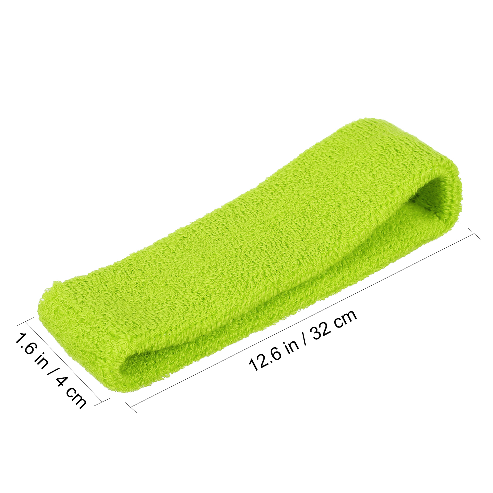 2 Sets Headband Wristband 1 Green Sports Sweatbands for Men Women Basketball Running Gym Cycling Tennis Workout Elastic