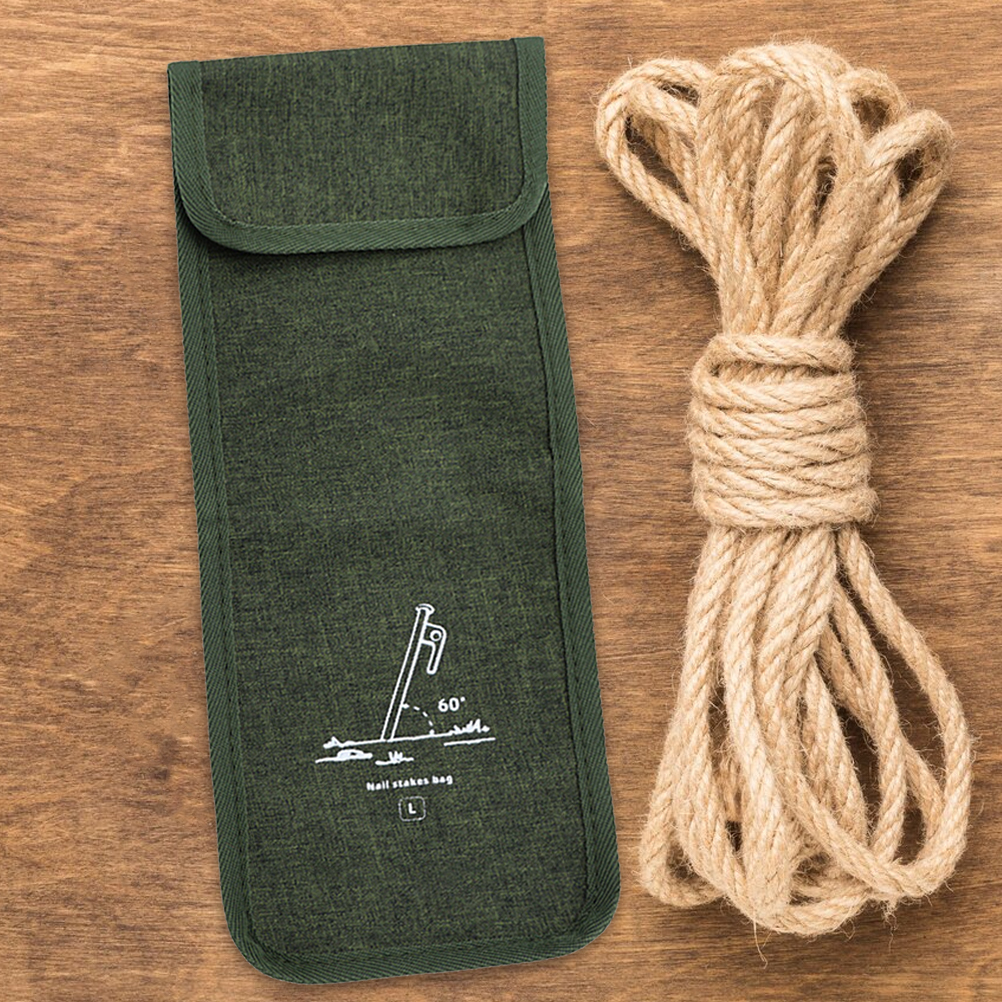 Oxford Cloth Tent Peg Storage Bag Camping Accessories Outdoor Floor Nail Pouch Portable Tool ganizer for Camp