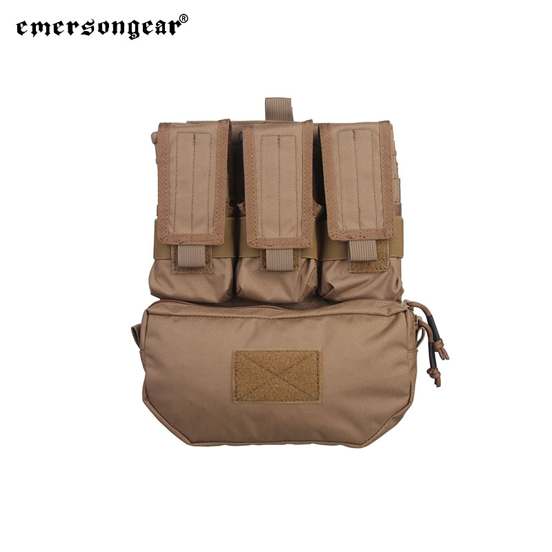 Emersongear Assault Back Panel Tactical MOLLE Vest Ammo Carrier Pouch Set Panel For Plate Carrier Hunting Vests EM9300