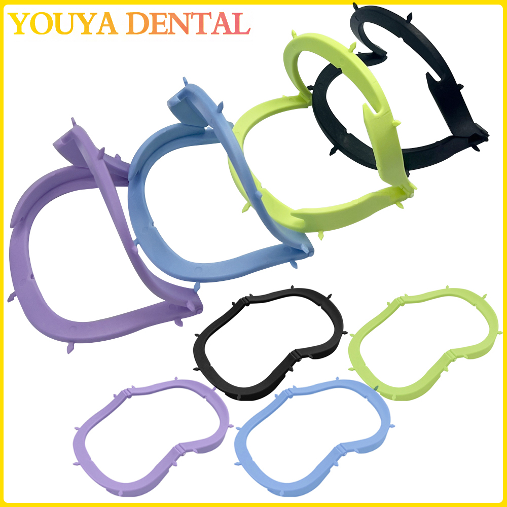 1 Pcs Dental Foldable Frame 134℃ Plastic Rubber Dam Sheets Bracket for Dental Operation Oral Barrier Tools Dental materials