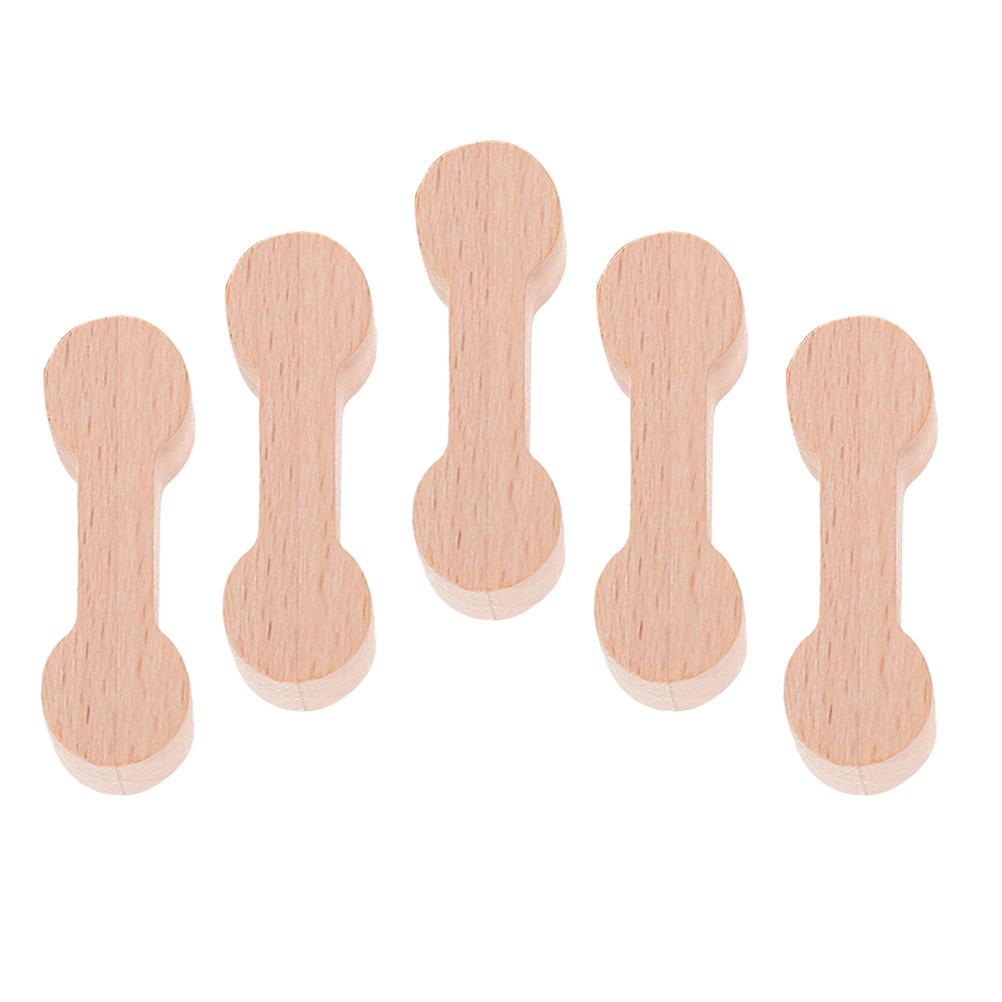 5pcs Wooden Train Track Connectors Bulk Accessories Durable Safe Toy Crafted Fun Creative Building Play Simulation Model