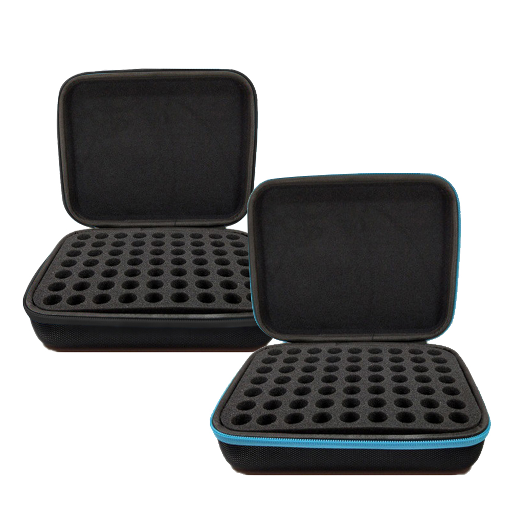 7/9/22/30/60/63 Grids Nail Polish Essential Oil Storage Box Cosmetic Essential Oil Perfume Portable Lipstick EVA Organizer Box