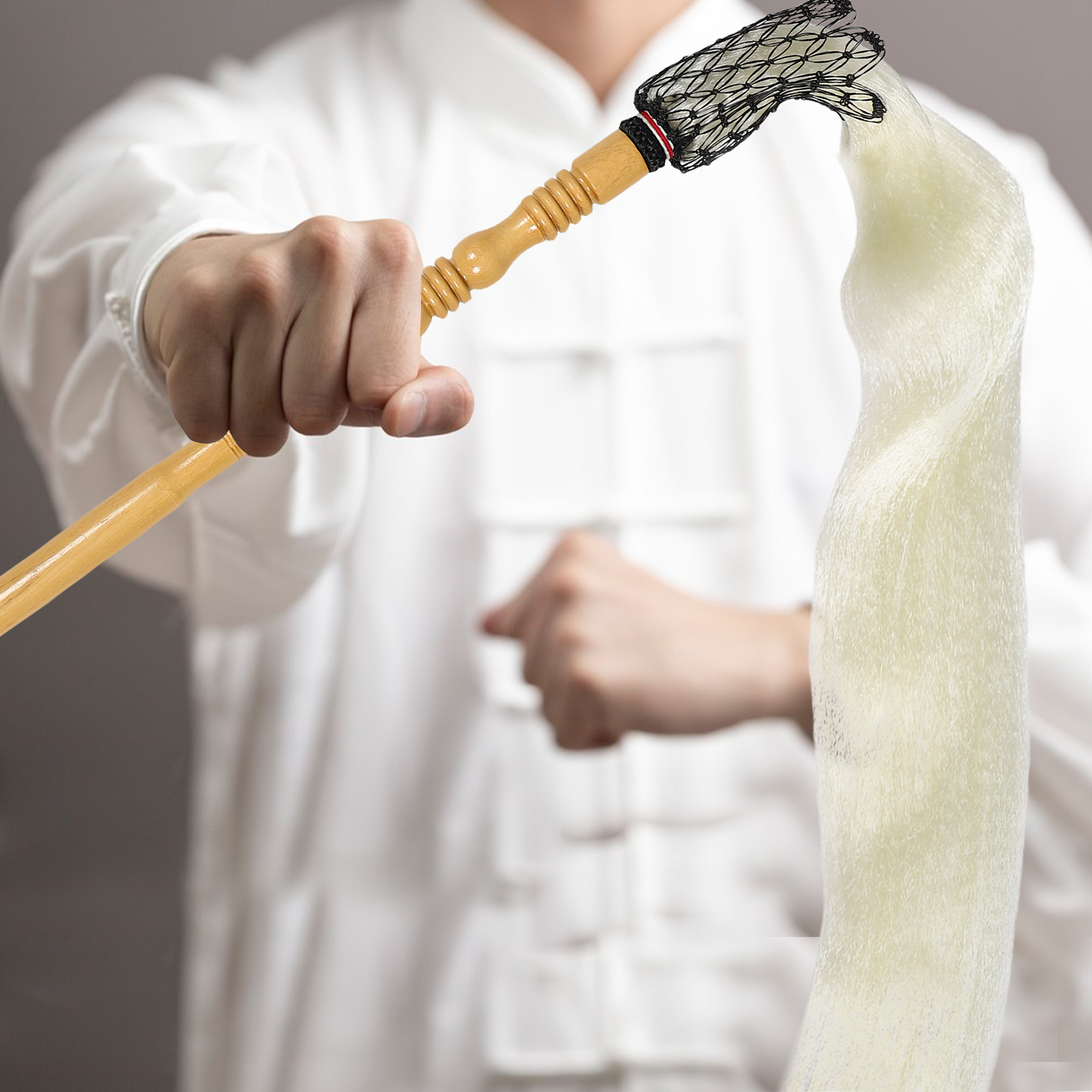 Buddha Dust Horsetail Whisk Supply Lightweight Portable Performing Prop Easy Clean Martial Fitness