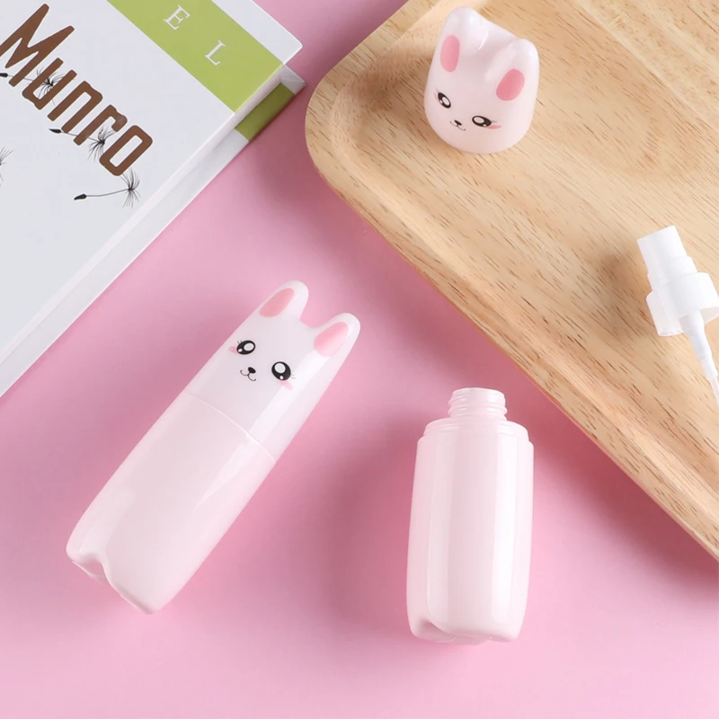 Cute Cat Design Refillable Perfume Spray Bottle Portable Travel Atomizer for Fragrance Mist Toner and Skincare Liquid Storage