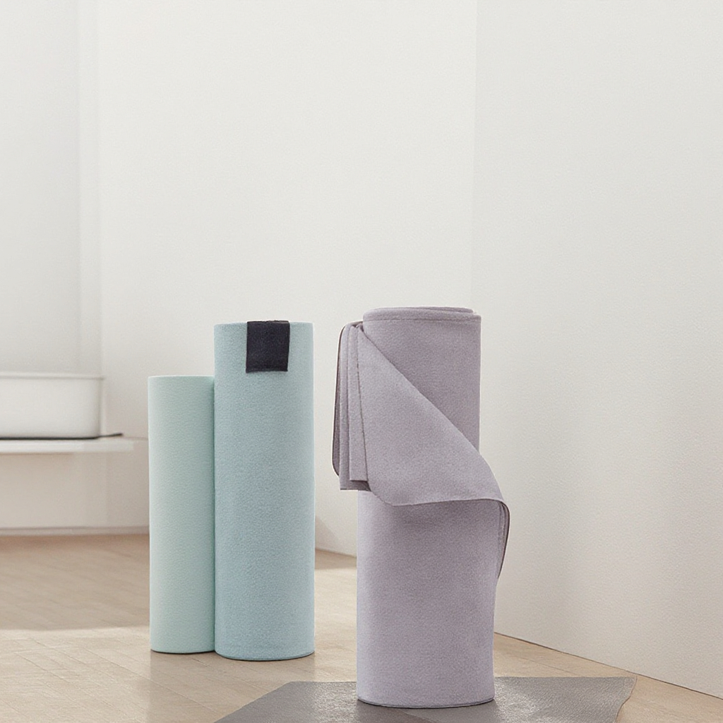 Best Exercise Fitness Non Slip Sweat Absorbing Washable Yoga Mat  Women Rest Cloth Mat Dirty Outdoor Folding Travel Towel