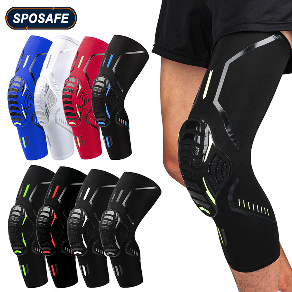 2Pcs/Pair Sport Crashproof Knee Support Pad Elbow Brace Arm Leg Compression Sleeve Outdoor Basketball Football Bicycle Protector