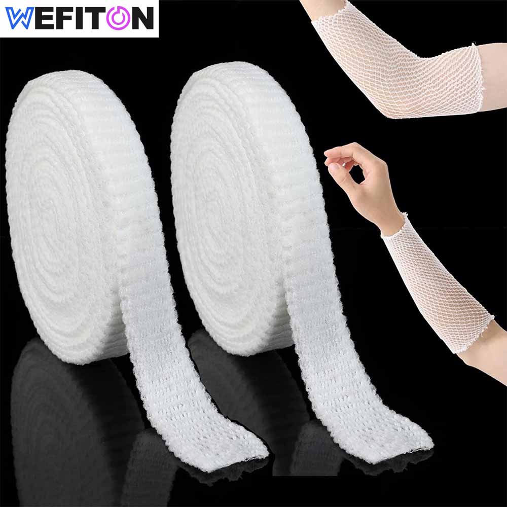 1 Roll Net Tubular Bandages Elastic Mesh Wound Dressing Tubing Gauze Breathable Fix Net Bandages Retainer Stretch Tube Bandages